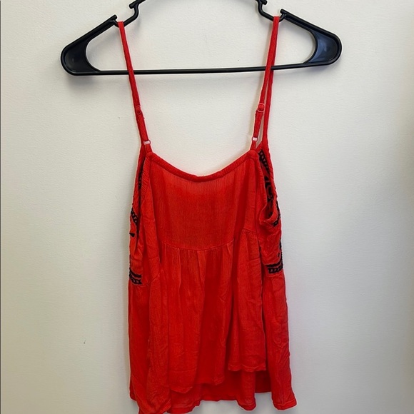 Red Embroidered Camisole size medium - Picture 4 of 7